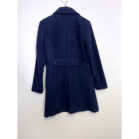 NWT Kimi + Kai Liz Wool Blend Walking Coat Long Button Up Maternity Size Small - Picture 2 of 11